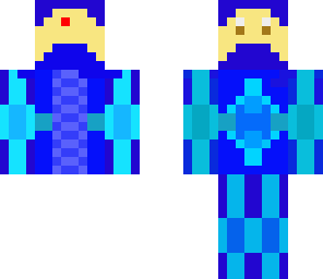 blue fighter with swag