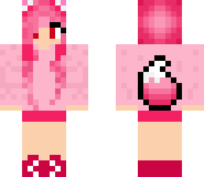pink candy fox girl