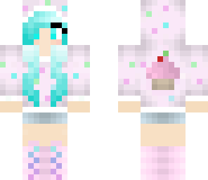 baby blue cupcake girl