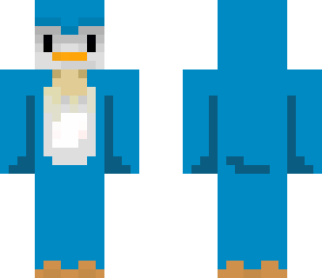 awesome deep blue penguin