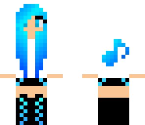 blue music girl