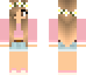 pink flower girl