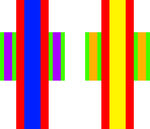 neon stripes
