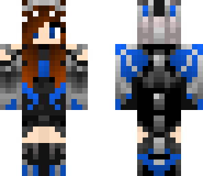 brunette blue dragon