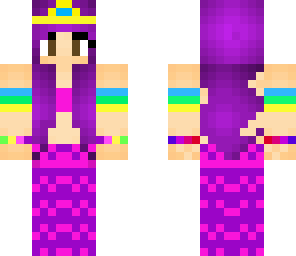 cute purple mermaid