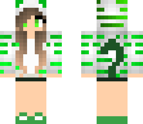 green cat girl