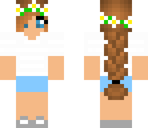 girl with lei and braid