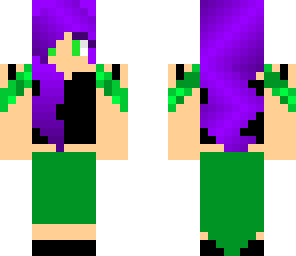 purple and green