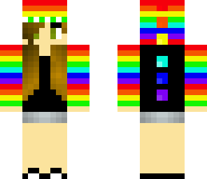 rainbow dino girl