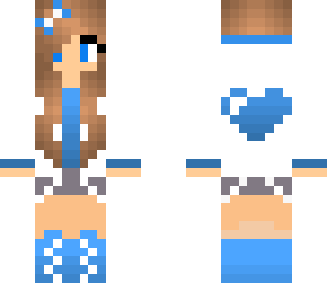 blue heart girl