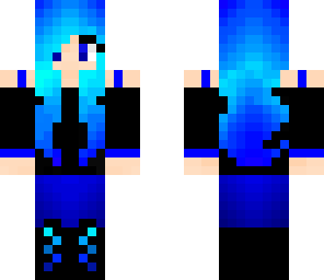 blue gamer girl