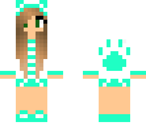 edited girl to green eyes