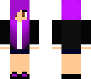 purple hair girl
