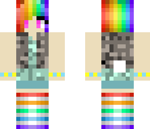 rainbow bunny girl