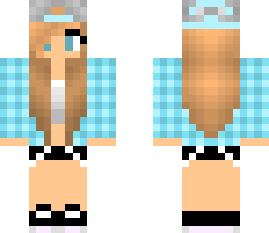 editedlight blue flannel girl