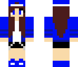 blue gamer girl