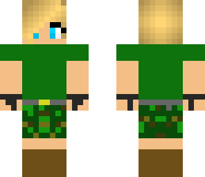 blonde army girl