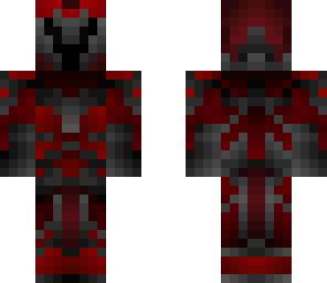 dark knight with red armor