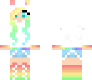rainbow panda girl