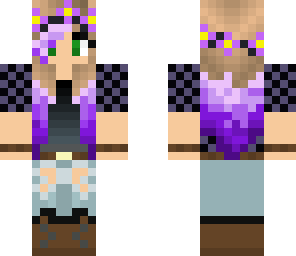 blonde and purple hair 