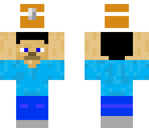 steve holding chest