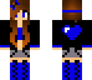 blue gamer girl