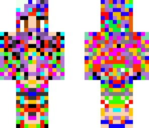 random colors girl