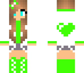 cute green girl