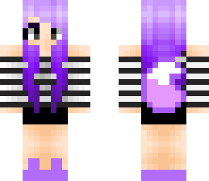 purple fennec fox girl