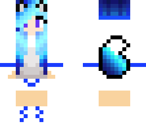 blue wolf girl