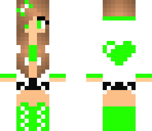 green heart girl