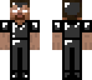 herobrine with black armor
