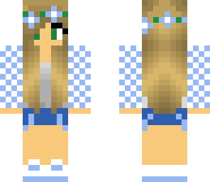 blue cute girl