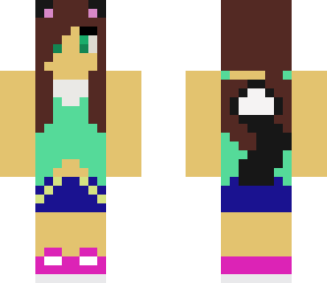 happy cat girl