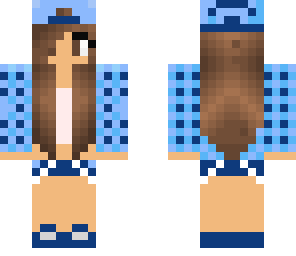 skater girl blue