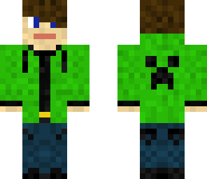 green creeper hoodie dude