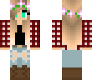 cute red farmer girl