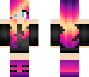 colored hair chick