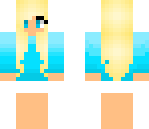 light cyan girl