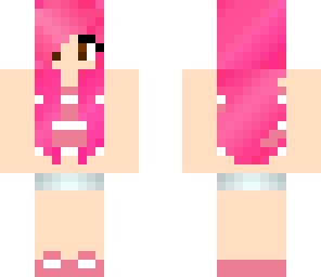 pink beach girl