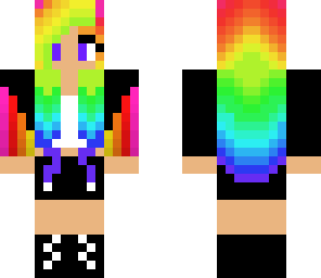 my attempt at rainbow hair and thingz