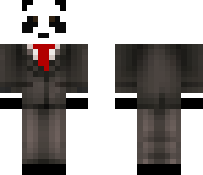 cut panda in suit