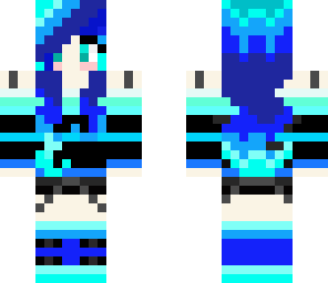 mixed blue girl