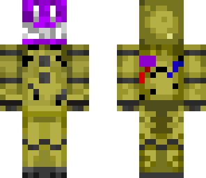 purple man inside springtrap