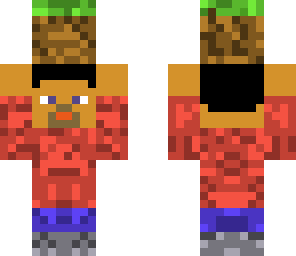 steve n' grass block
