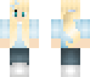 blue hoodie girl