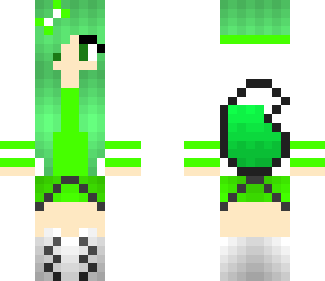 green hoodie girl