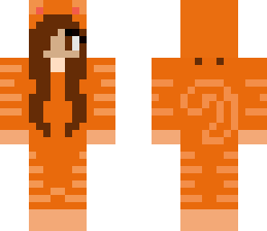 orange cat girl