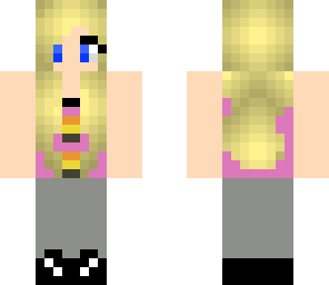 casual blonde girl