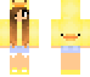 duck girl with hoodie
